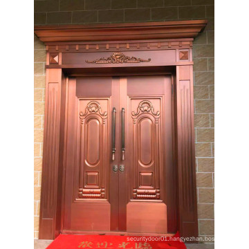 Red Walnut Copper Door